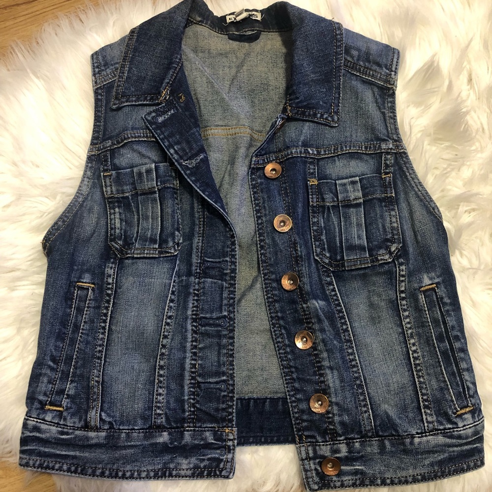 Express denim vest